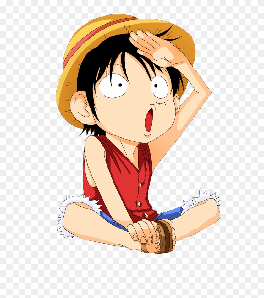 Luffy Transparent Gambar - One Piece Luffy Chibi Png Clipart #2883891