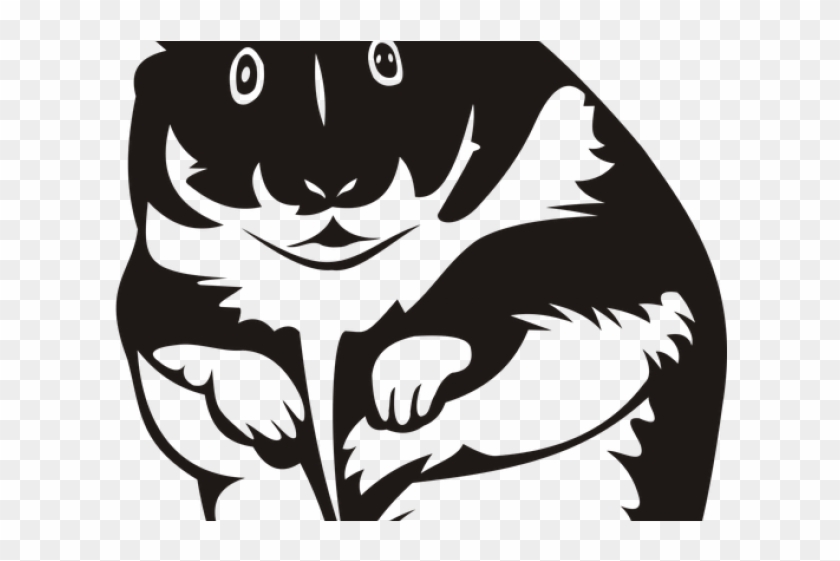 Black Clipart Hamster - Hamster - Png Download