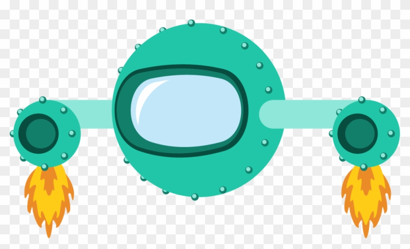 Paper Spacecraft Unidentified Flying Object Decoration - Nave Espacial Infantil Clipart