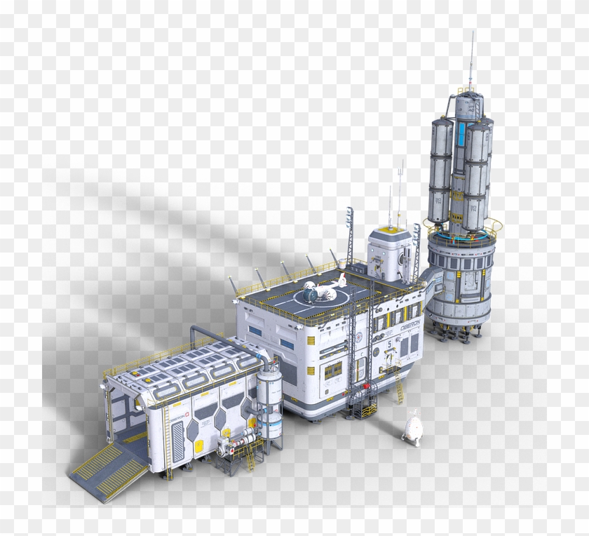 Space Station, Spaceship, Scifi, Forward, Space, Planet - Jet Bridge Clipart #2884149