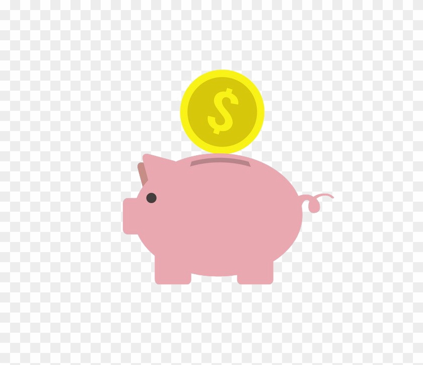 Piggy Bank Transparent Free Png - Piggy Bank Vector Png Clipart #2884365