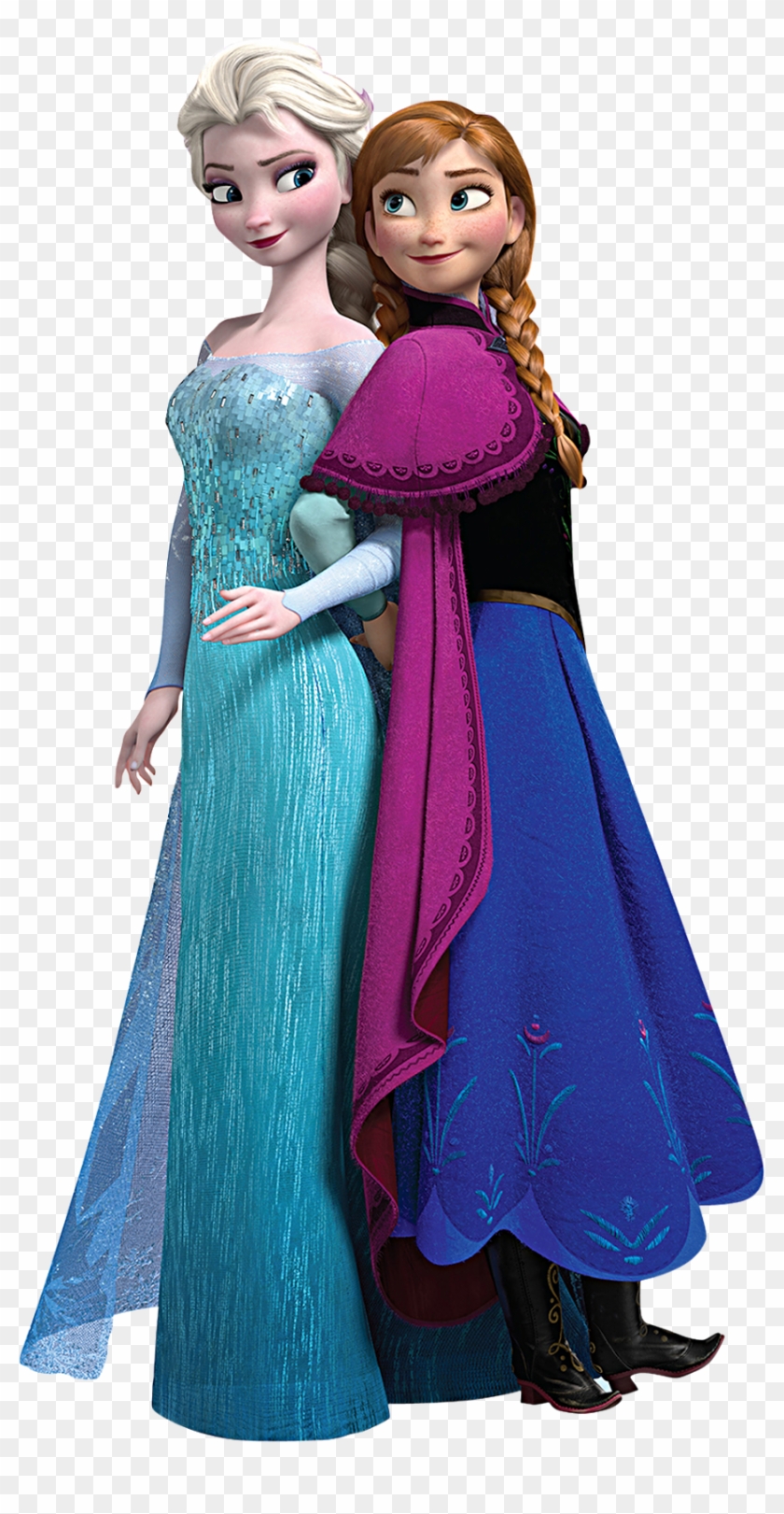 Tons Of Free Clip Art And Birthday Party Stuff Disney - Anna And Elsa - Png Download