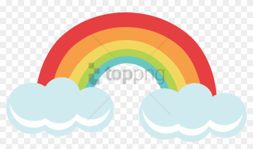 Free Png Download Rainbow Cloud Png Png Images Background - Circle Clipart