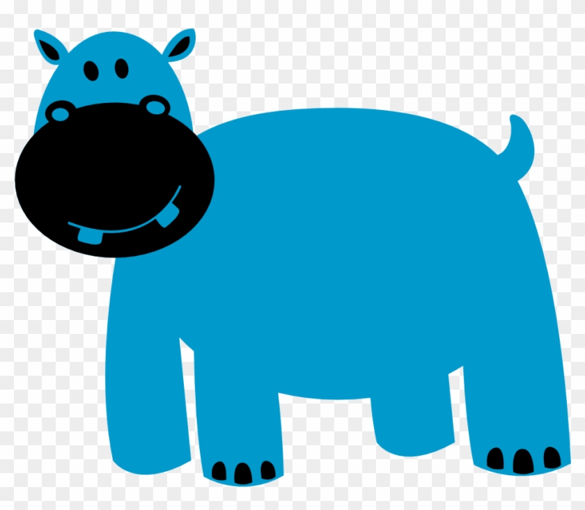 Hippo Clipart The Cliparts - Animales Tiernos En Caricatura - Png Download #2885441