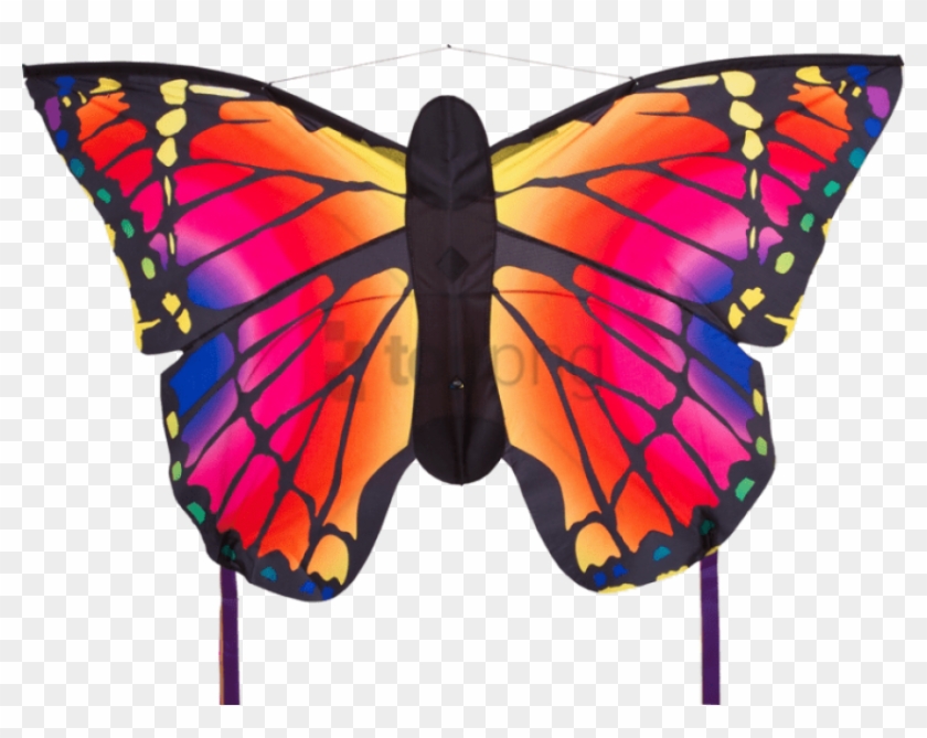Free Png Butterfly Kite - Butterfly Kites Clipart