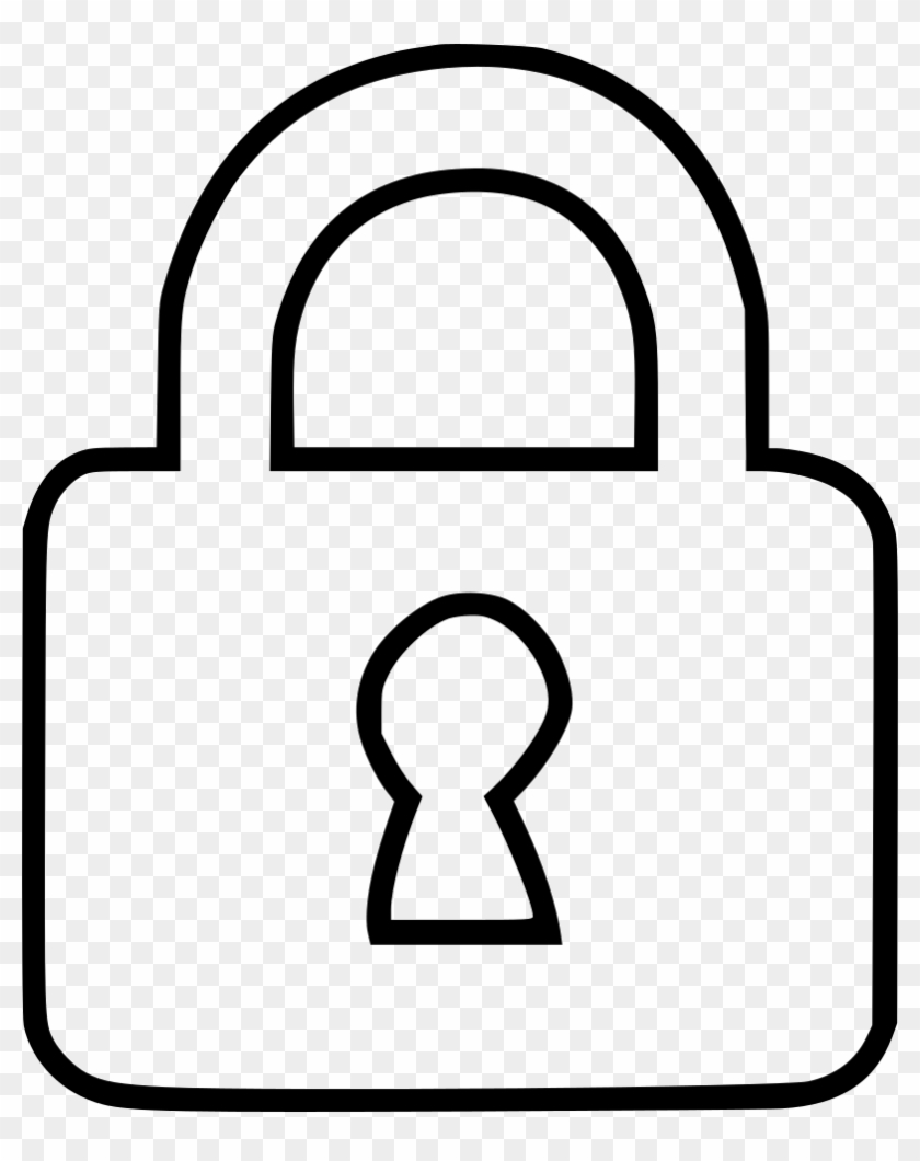 Drawing File Lock - Lock Picture Drawing Clipart #2886693