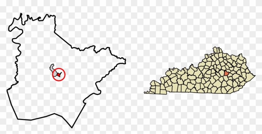 Ravenna, Kentucky - Map Of Kentucky Clipart