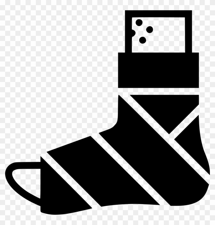 Png File Svg - Plastered Foot Icon Clipart