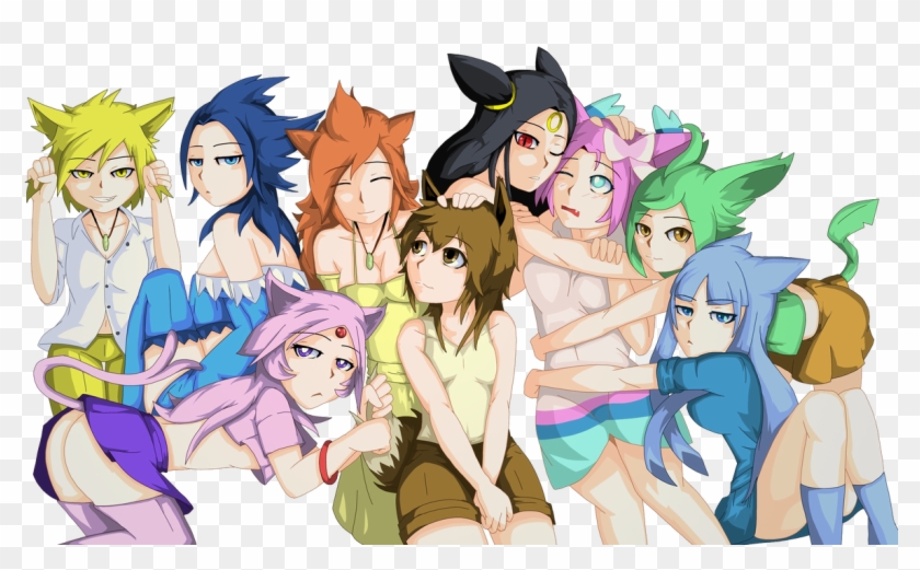 Eevee Flareon Jolteon Vaporeon Espeon Umbreon Png Umbreon - Umbreon X Espeon X Vaporeon Clipart #2886945