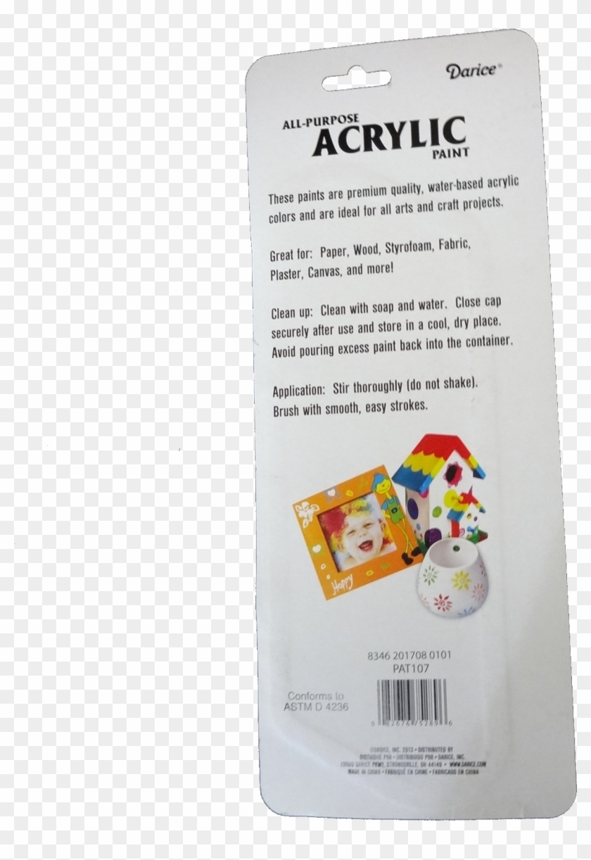 Paint Set, Basic Colors, With Brush - Paper Clipart