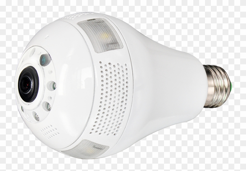 T360swf 960p Panoramic Fisheye Ip Light Bulb Hidden - Compact Fluorescent Lamp Clipart