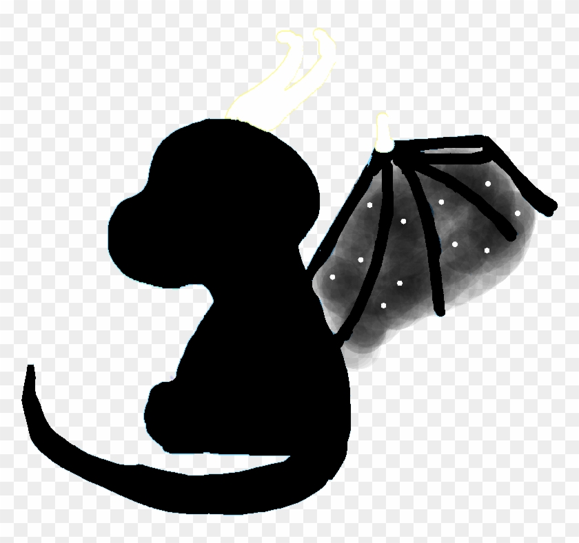 Drawing - Night Dragon Clipart