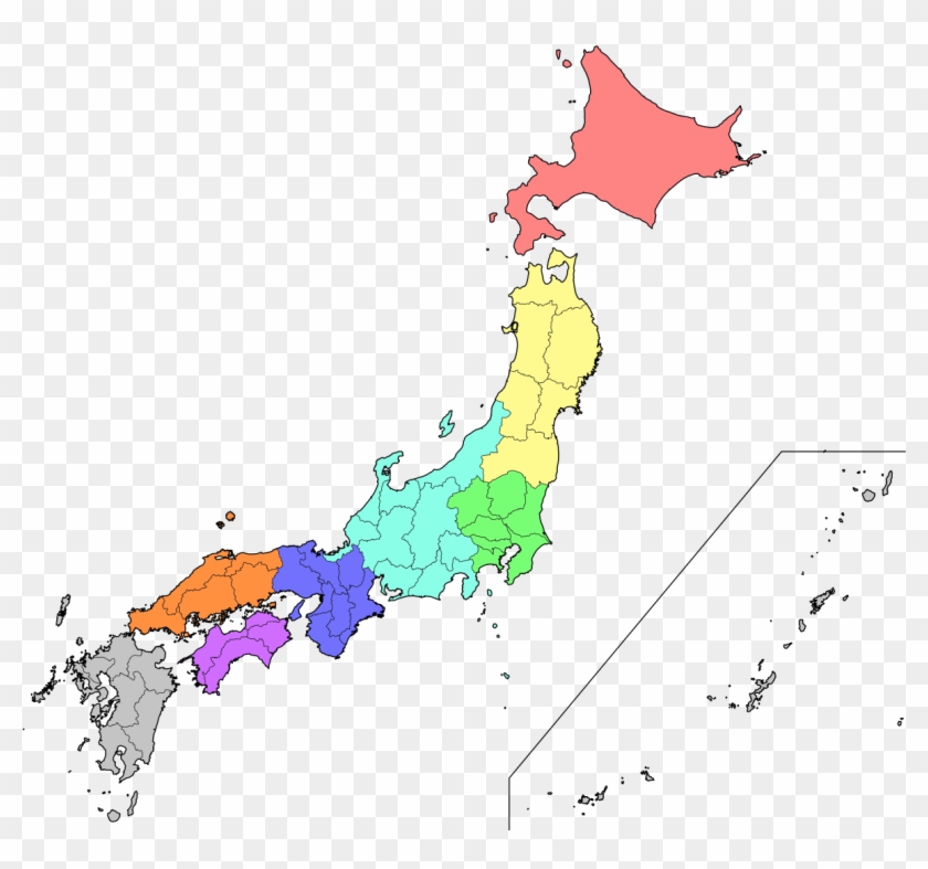 Japan Map No Labels Clipart