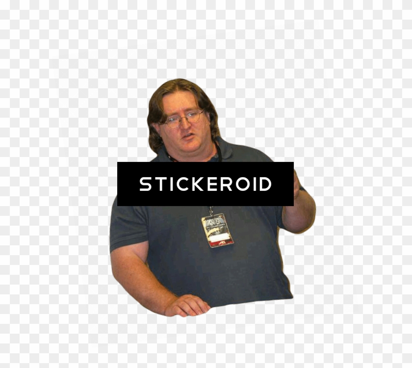 Gabe Newell Pointing - Gabe Newell Clipart