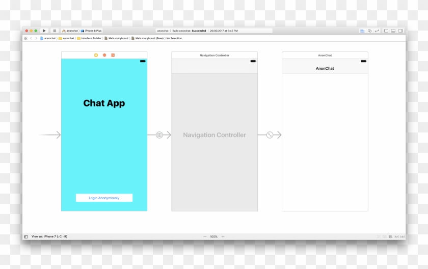 What We Have Done Above Is Create The First Viewcontroller - Chat Uicontroller For Ios Clipart #2889531