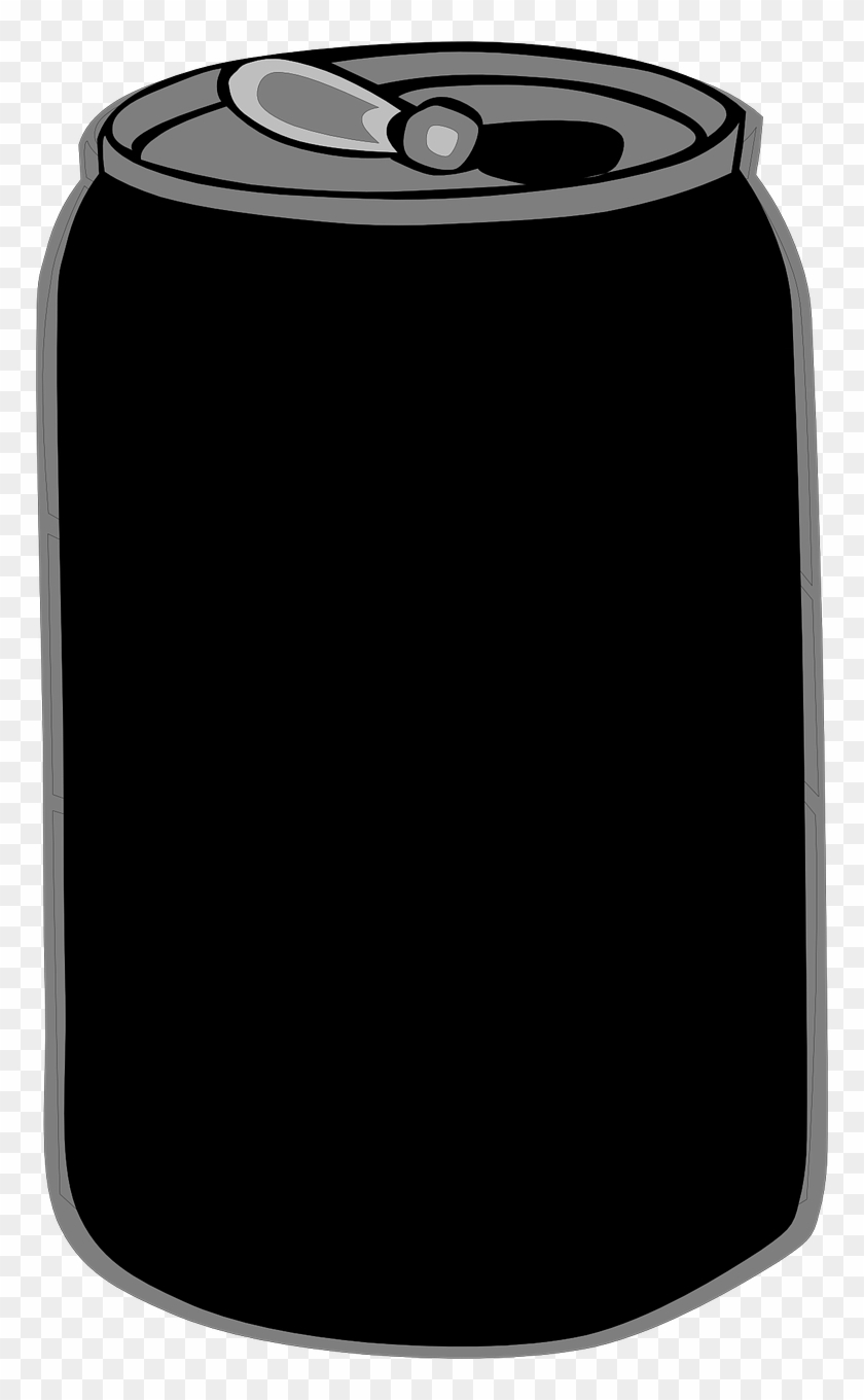 Can Pop Soda Refreshment Png Image - Soda Can Clipart Black Transparent Png #2889602