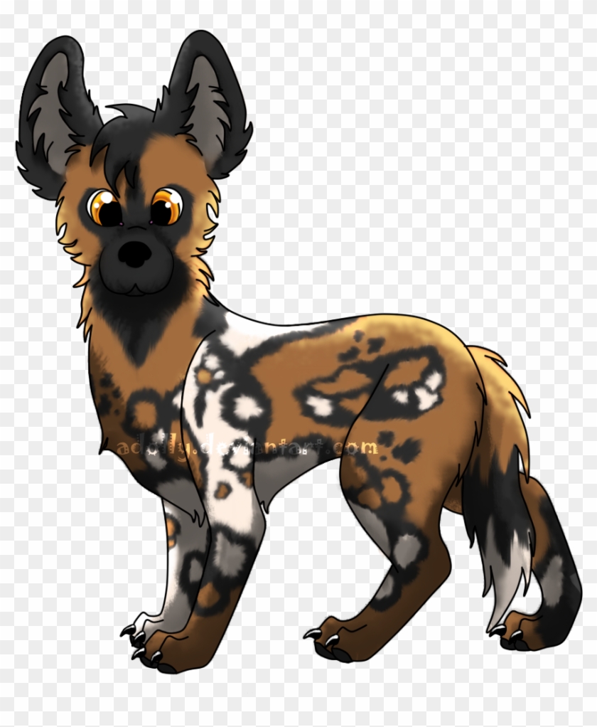 African Wild Dog Transparent Clipart