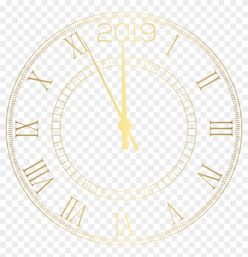 New Years Clock Png Clipart #2890595