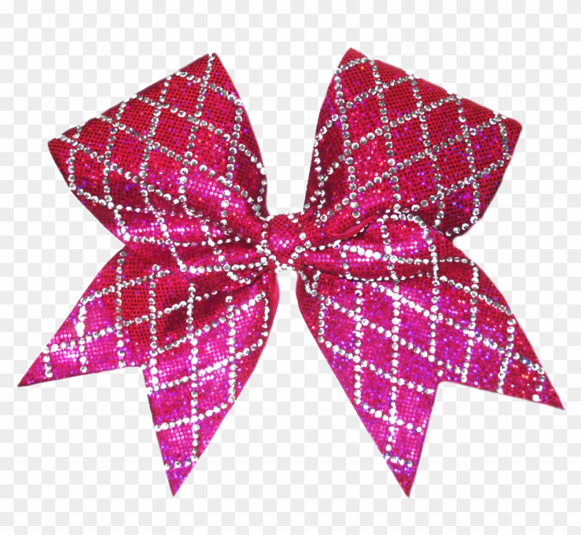 Pink Diamond Cheer Bow - Pink Cheer Bow Png Clipart