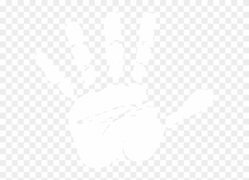 Small - White Hand Print Png Clipart #2891016