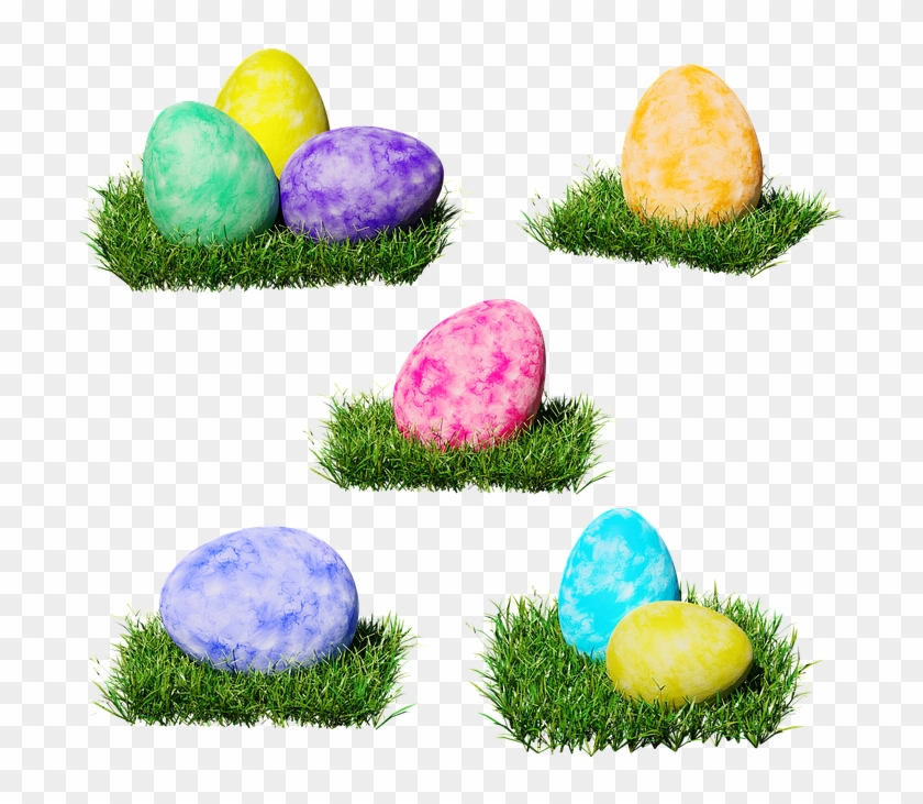 Easter Eggs In Grass Png Clipart