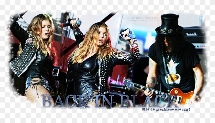 Back In Black - Fergie And Slash Clipart #2891506