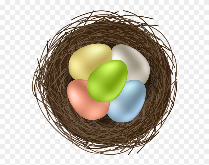 Easter Eggs In Bird Nest Transparent Image - Egg Clipart #2891903