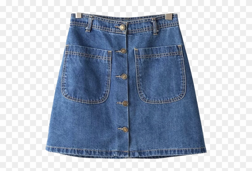 Jeans, Denim, Skirt Png Image With Transparent Background - Jean Skirt Transparent Background Clipart #2892093