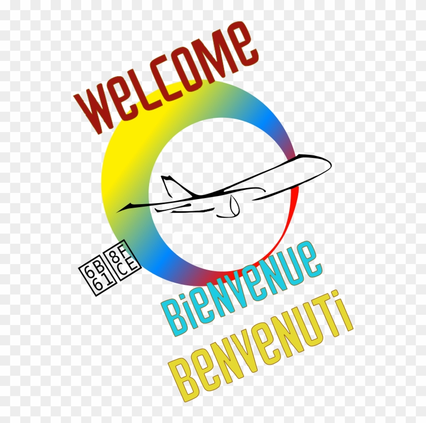 Avion Clip Art Bienvenido A Colombia Clip Art - Circle - Png Download #2892158