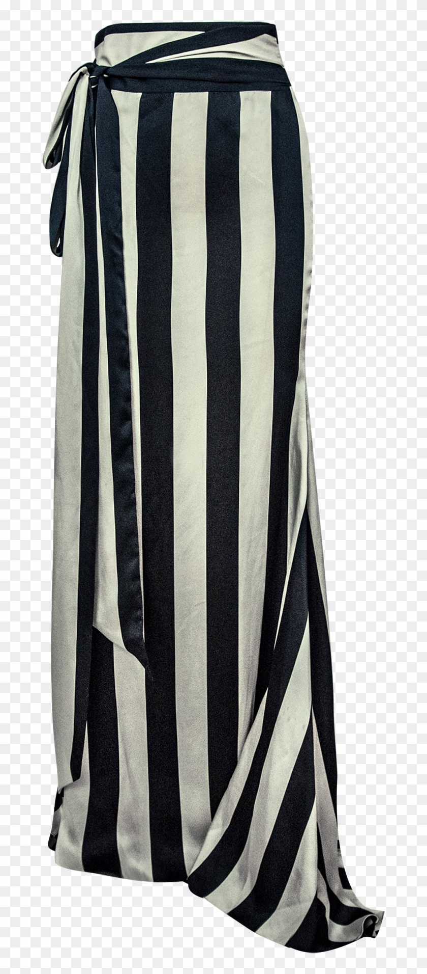 Moda Zeta Estefania Striped Satin Skirt - Tennis Skirt Clipart #2892268