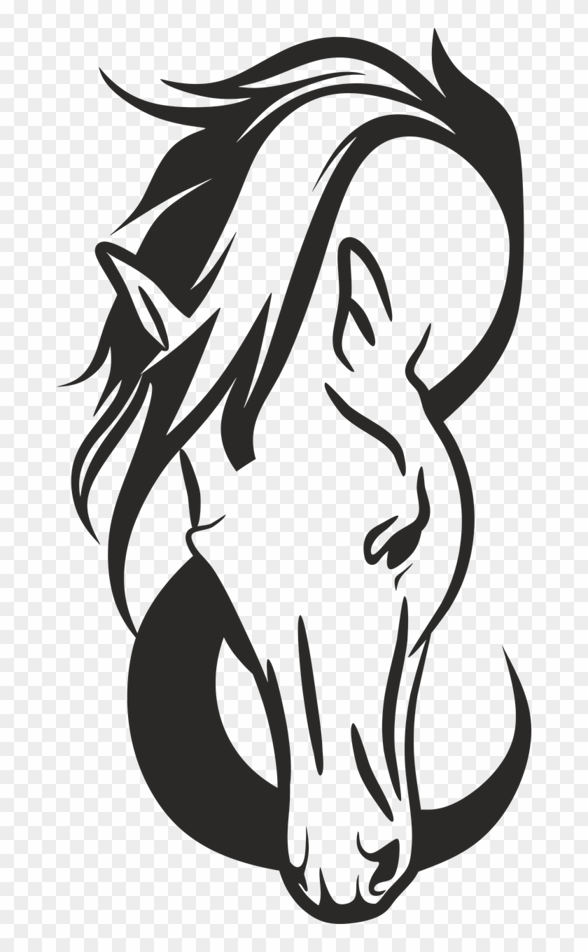 Horse Animal Horse Head Equine Png Image - Horse Head Silhouette Vector Clipart