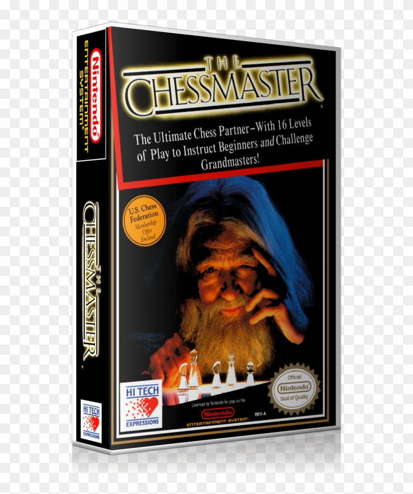 Nes The Chessmaster Retail Game Cover To Fit A Ugc - Chessmaster Nes Cover Clipart #2892487