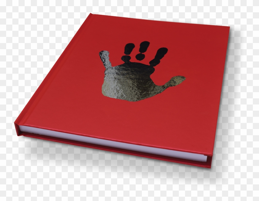 Foil Blocked Personalised Handprint Notebook - Illustration Clipart #2892639