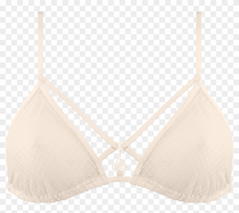 White Key Triangle Bra - Brassiere Clipart
