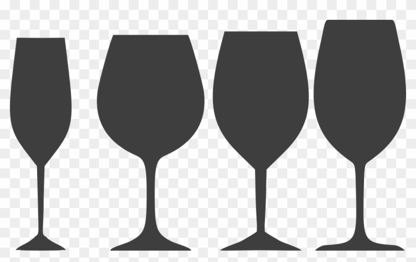 Serving And Storing Food - Wine Glass Silhouette Free Vector Clipart