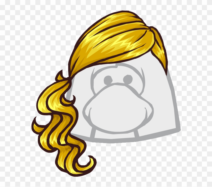 Blonde Wig Club Penguin - Club Penguin Epf Hair Clipart #2894437