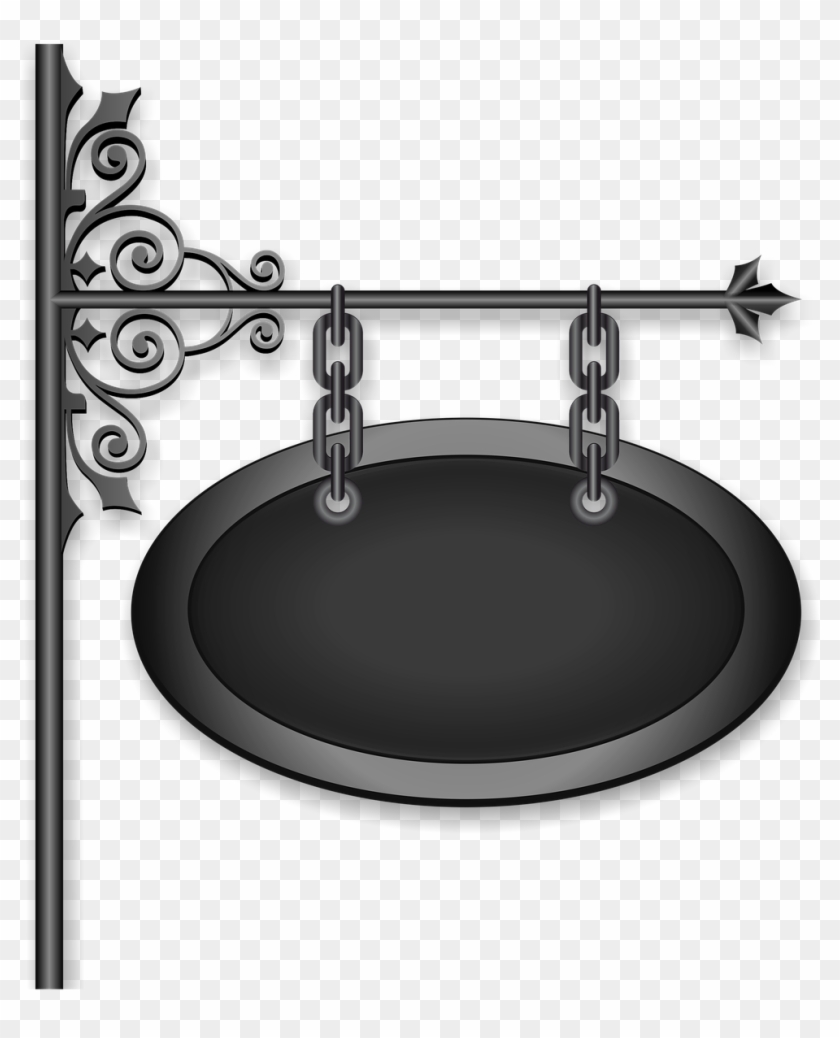 Signboard An Array Of Billboard Png Image - Wrought Iron Sign Clipart Transparent Png