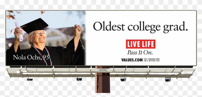 Watch Our Live Life Video Called 'never Too Late' - Pass It On Billboards Clipart #2894519