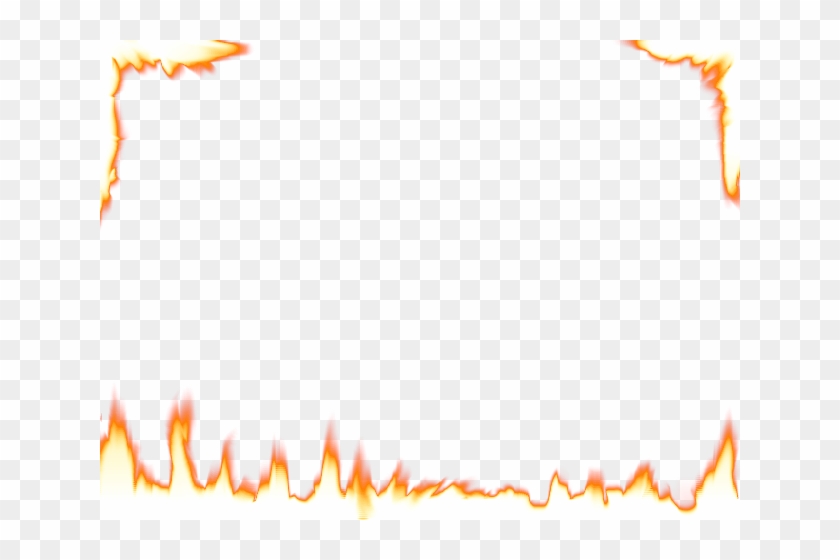 Flame Border Clip Art - Fire Flames Border Png Transparent Png