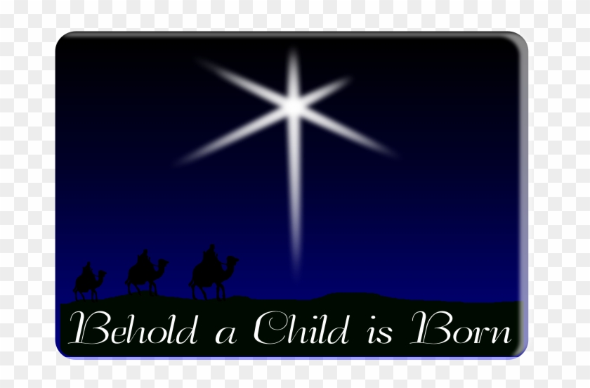 Free Behold A Child Is Born - Cross Clipart #2894782