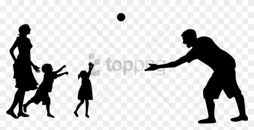 Free Png Family Playing Silhouette Png Image With Transparent - Transparent Family Png Silhouette Clipart