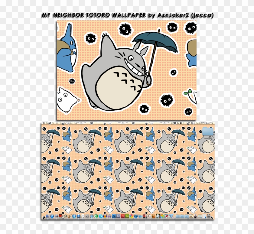 May My Neighbor Totoro Wallpaper - Totoro Wallpaper Tiled Clipart