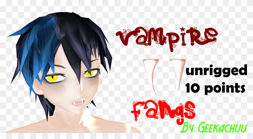 Fangs Vampire Png - Mmd Fangs Dl Clipart
