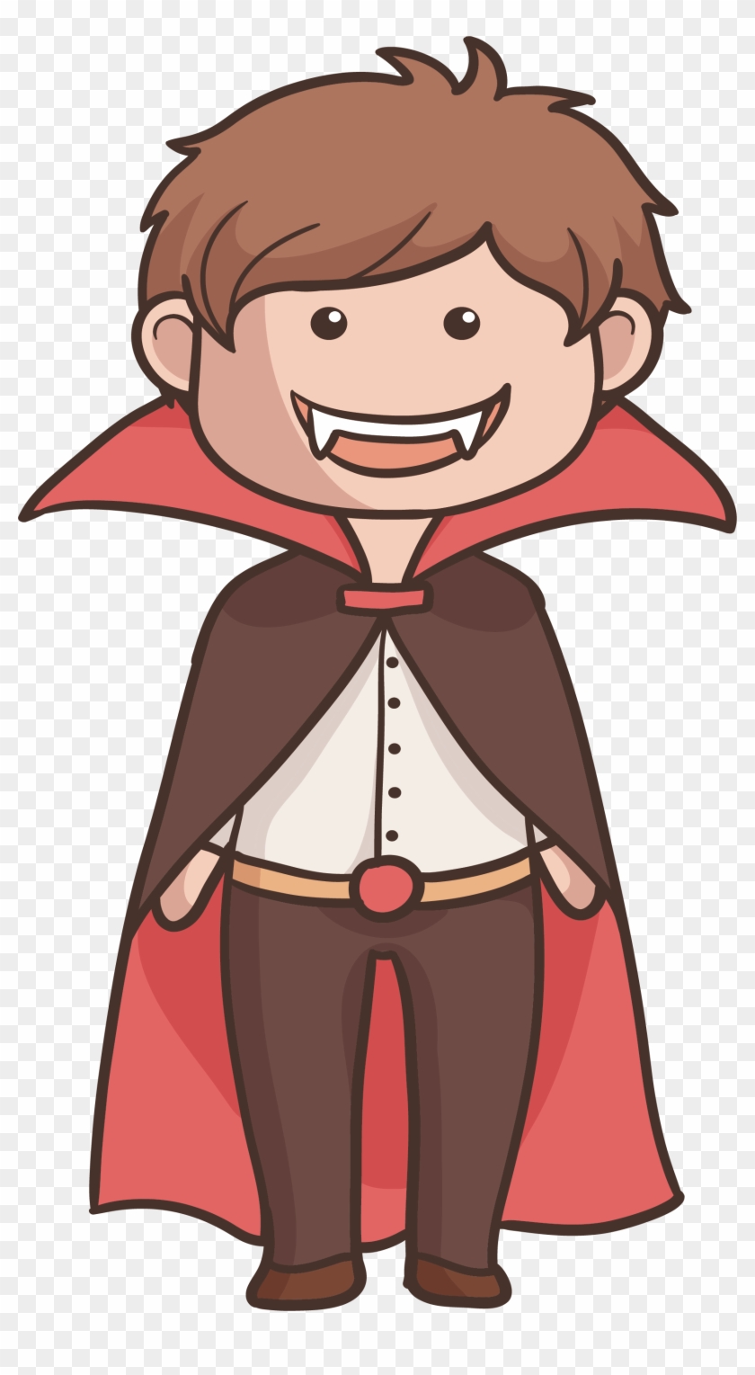 Vampire Illustration - Cartoon Clipart