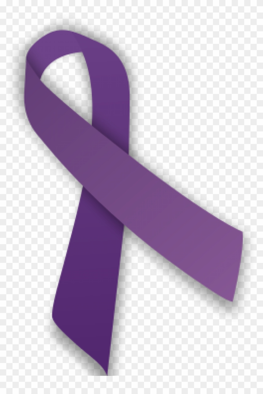 Cropped Purple Ribbon - Blue And Purple Ribbon Meaning Clipart