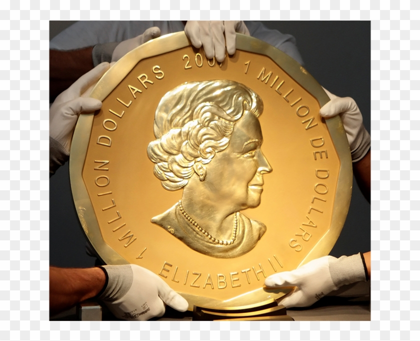 Picture Of Gold Coins - Big Maple Leaf Coin Clipart #2895527