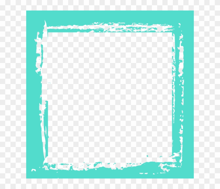 Green Grunge Frame Art - Blank Picture Frame Png Clipart #2895532