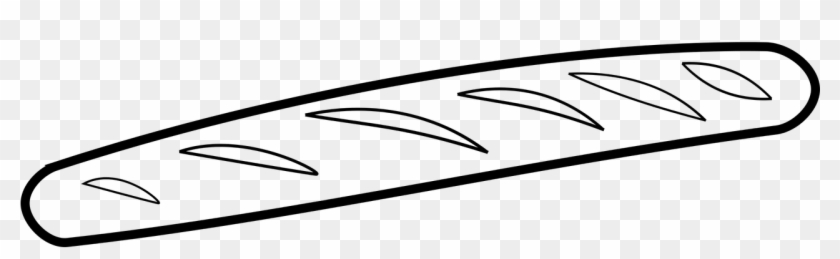 Baguette Bread French Baguette Png Image - Line Art Clipart