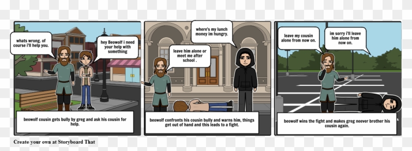 Beowolf Defend Blood - Cartoon Clipart #2895975