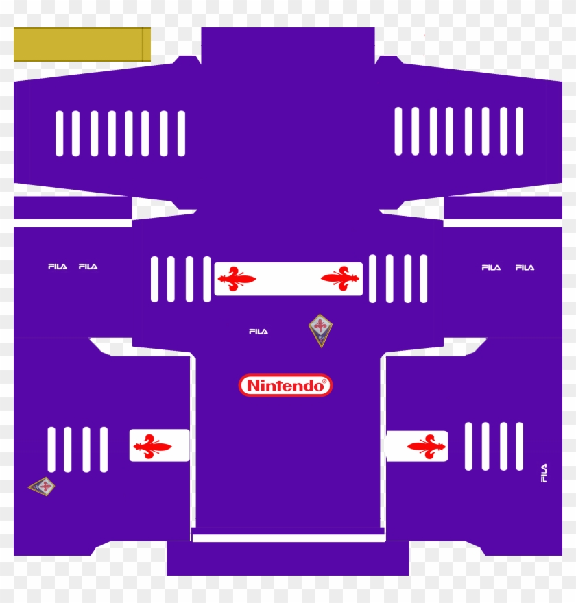 Open And Save As - Dream League Soccer Kits Fiorentina Clipart #2896615